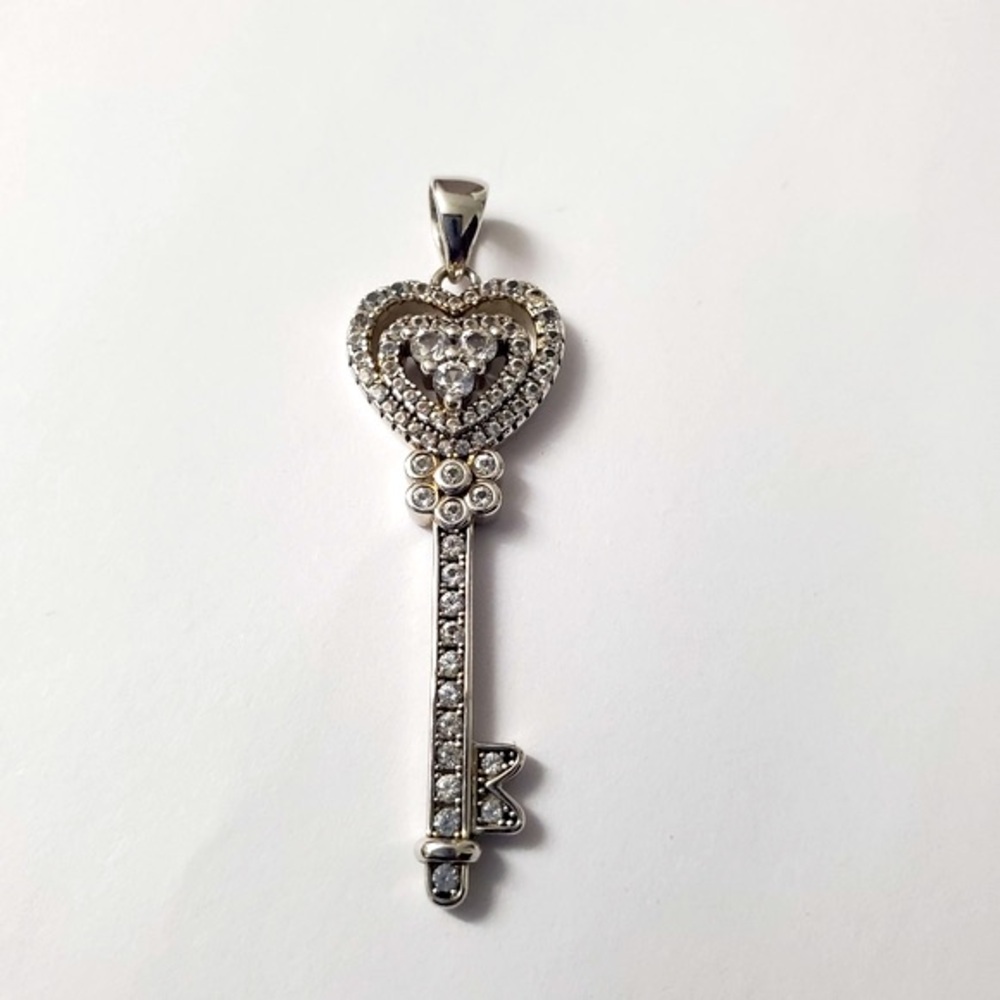 Sterling Silver 925 Key Pendant